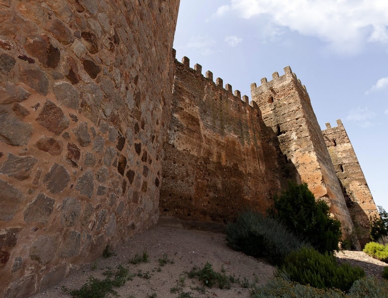 Perspectiva del Castillo de Burgalimar, Baños de la Encina.